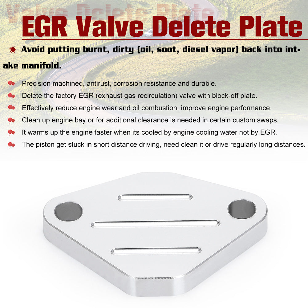 EGR Valve Delete Plate Block Off Intake Manifold Plate For 90-02 Honda