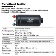 Load image into Gallery viewer, 450LPH External Inline Fuel Pump for Racing E85 EFI w/ Check Valve