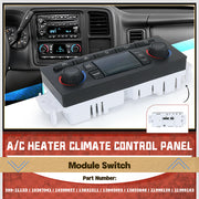 599-009 A/C Heater Climate Control Panel Module Switch for Cadillac Escalade ESV EXT 2003-2006 - view 4