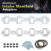 Load image into Gallery viewer, LS Cathedral to Rectangle Port Intake Manifold Adapter Kit for LS1, LS2, LS3, LSA, LSX Engines &amp; Superchargers