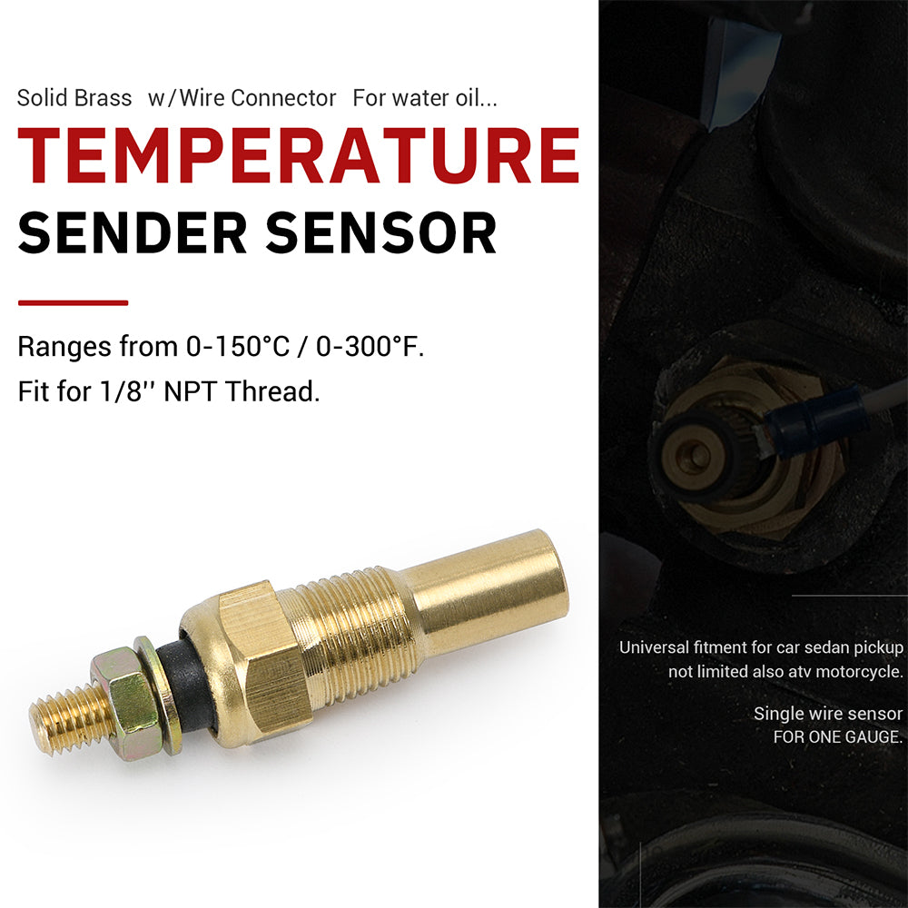 Water Coolant Oil Temp Temperature 1/8 NPT Electrical Sender Sending Sensor