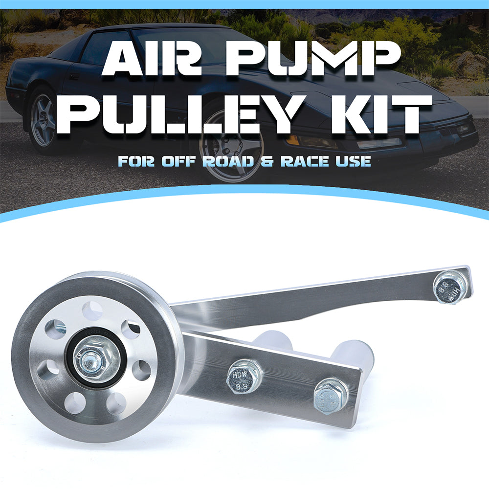 Aluminum Smog Pump Delete Pulley Kit For 85-91 Chevy Corvette C4 L98
