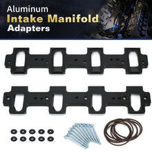 Load image into Gallery viewer, LS Cathedral to Rectangle Port Intake Manifold Adapter Kit for LS1, LS2, LS3, LSA, LSX Engines &amp; Superchargers