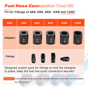 AN hose fitting holder compatibility from 4AN to 12AN