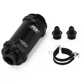 AN6 Inline PQY Fuel Filter w/100 Micron Stainless steel element