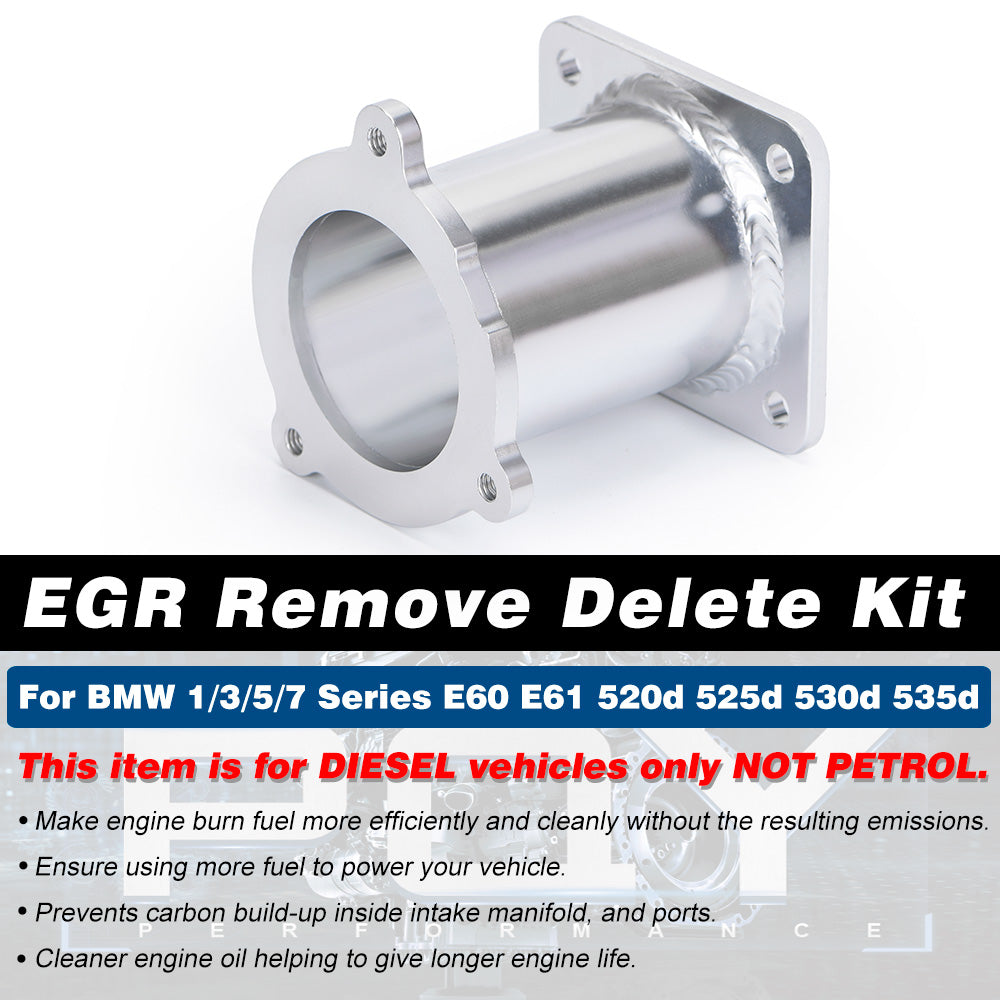 EGR Removal Delete Kit Blanking Bypass For BMW 1/3/5/7 Series E60 E61 520d 525d 530d 535d