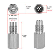 Straight M18 x 1.5 Oxygen Sensor Mounting Adapter Pair