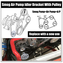 Load image into Gallery viewer, Smog Air Pump Idler Bracket With Pulley For 79-95 Ford Mustang 5.0L