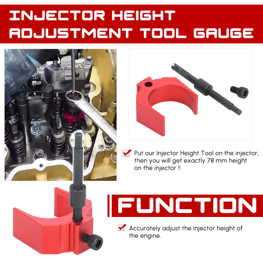 Timing Pin & Injector Height Adjustment Tool & Engine Barring Socket for CAT 3406E, C-15, C-16