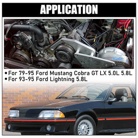 Smog Air Pump Idler Bracket With Pulley For 79-95 Ford Mustang 5.8L