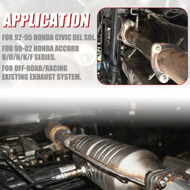 Adjustable Piping Fit For Honda 92-00 Civic CRX EF EX EK Si B/D/H/K/F Series