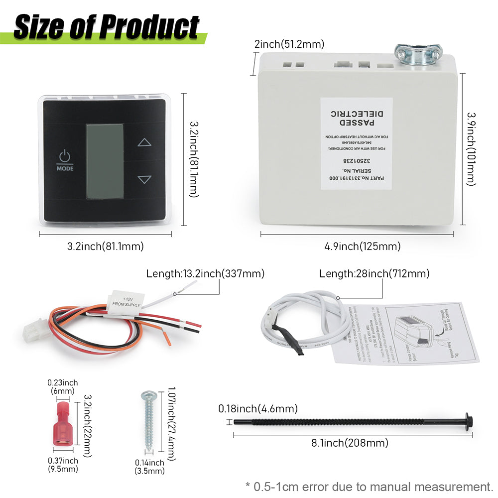 thermomat camper RV Camper Wall Thermostat W/ Control Kit/ Relay Box For Heat & Cool Mo – PQYracing