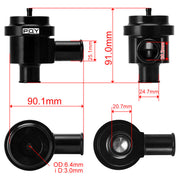BOV for Forge 007 Diverter Blow Off Valve MK4 VW Audi 1.8T 2.7T GTI - view 5