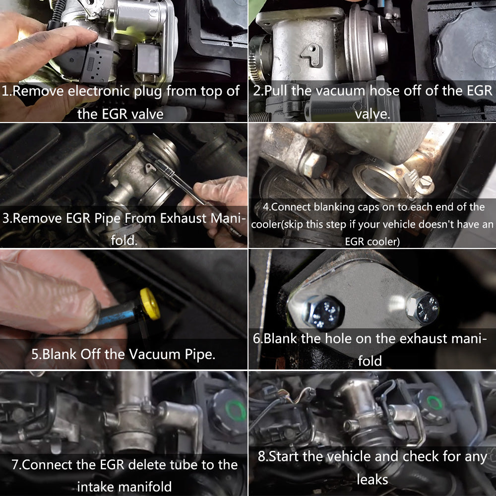 EGR Removal Delete Kit Blanking Bypass For BMW 1/3/5/7 Series E60 E61 520d 525d 530d 535d