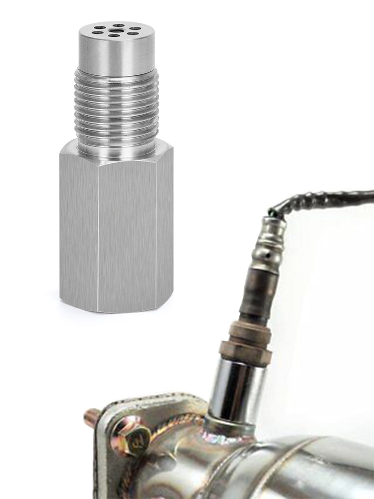 O2 Oxygen Sensor CEL Eliminator Extender Spacer Bung Catalytic Convert ...