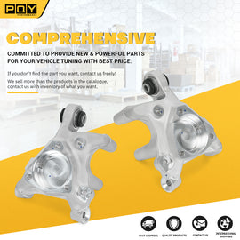 2PCS Rear Left + Right Suspension Spindle Steering Knuckle  For Buick Regal 2.0L 3.6L 18-20 For Chevy Malibu 1.5L 1.8L 2.0L 16-22