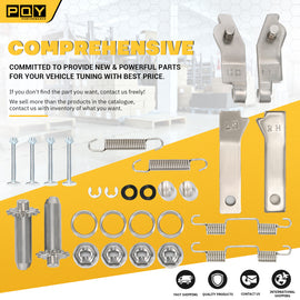 Stainless Steel Parking Brake Hardware Kit for Chevy Corvette C2 C3 1965-1982