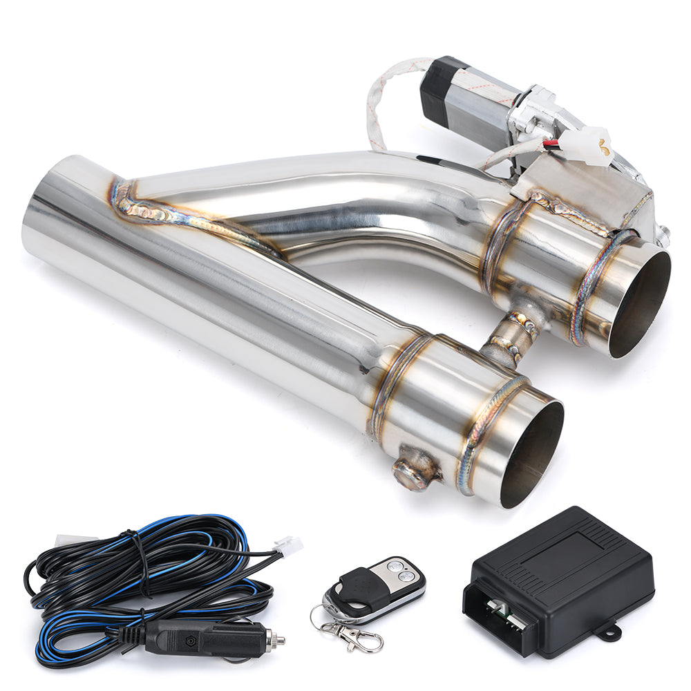 Double-Welded Stainless Steel 304 2.0" or 2.25" or 2.5" or 3" Electric Exhaust Downpipe Cutout