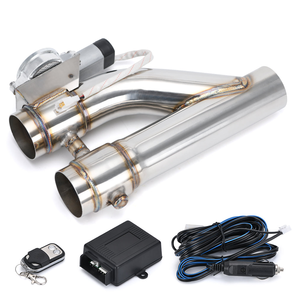 Double-Welded Stainless Steel 304 2.0" or 2.25" or 2.5" or 3" Electric Exhaust Downpipe Cutout