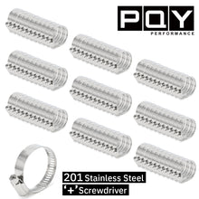 Load image into Gallery viewer, 100pcs 32-44 Stainless hose clamp 1-1/4&quot; to 1-3/4&quot;