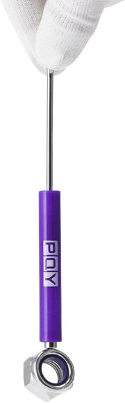 10-Piece Mini Pocket Screwdriver with Clip Magnetic Slotted Small Screw for Mechanical Electrician purple - view 5