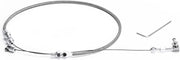 24-Inch Universal Stainless Steel Braided Throttle Cable Kit Adjustable Automotive - view 2