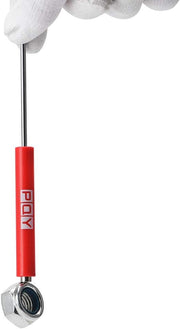 10-Piece Mini Pocket Screwdriver with Clip Magnetic Slotted Small Screw for Mechanical Electrician Red - view 5