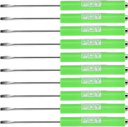 10-Piece Mini Pocket Screwdriver with Clip Magnetic Slotted Small Screw for Mechanical Electrician green - view 2