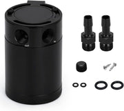 Baffled Oil Catch Can Kit Universal 2 Port Aluminum Oil Separator Reservoir Tank - view 3