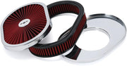 12-Inchx2-Inch Oval Air Cleaner Filter Assembly 5-1/8-Inch Carb Neck withFlow-Thru for GMC Chevy Ford - view 3