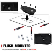 Hypertune Universal Racing Car Flush Hood Latch and Pin Kit - view 3
