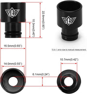 4pcs PQY Fuel Injector Top Hats Adapters RDX Injectors to B16 B18 D16Z D16Y - view 5