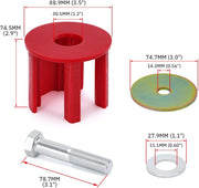 Engineering Dog Bone Engine Mount Insert Kit Fit for VW Golf GTI Rabbit MK5 - view 3