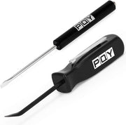 Pocket Magnetic Screwdriver Slotted Head With Magnet Top + Mini Pry Bar Set (black) - view 2