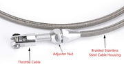 Throttle Cable Kit for Chevrolet LS Engines 36-Inch Stainless - view 5