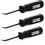 Mini Pocket Pry Bar with Pocket Clip 4.5-Inch Length 3-Piece (Black) - view 2