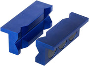 Aluminum 4-Inch Vise Jaw Protective Inserts for Wide Array of Vices with Magnetic Back - view 2