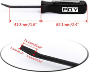 Mini Pocket Pry Bar with Pocket Clip 4.5-Inch Length 3-Piece (Black) - view 5