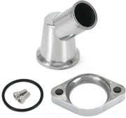 45 Swivel Water Neck Thermostat Housing Polished Aluminum Replacement Part for SBC and BBC - view 2