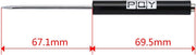 10-Piece Mini Pocket Screwdriver with Clip Magnetic Slotted Small Screw for Mechanical Electrician black - view 5