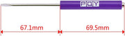 10-Piece Mini Pocket Screwdriver with Clip Magnetic Slotted Small Screw for Mechanical Electrician purple - view 4