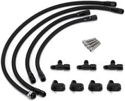 Steam Vent Hose Kit 4 AN Aluminum Complete Coolant Crossover for LSX LS1 LS2 - view 2