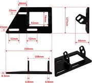 Iron Conversion Motor Mounts+Frame Mount Adapter Plate for 1983-2005 Chevy GMC Blazer Jimmy Sonoma - view 3
