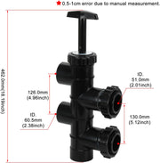 SP0410X502S 2-Inch Slide Valve Backwash Assembly for Hayward Pro-Grid and Micro-Clear D.E. Filters - view 3