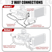 6AN 52-Inch Transmission Fluid Oil Cooler Hose Line kit for GM Chevy Ford GMC - view 5