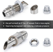Universal Stainless Steel E-VAC Scavenger Kit T304 SS E-VAC Fitting - view 5