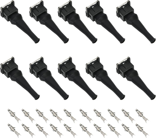 10-Piece EV1 Fuel Injector Connectors For many cars EV1 Injector Plug