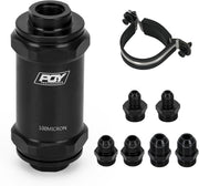 AN6 AN8 AN10 Inline Fuel Filter E85 Ethanol with 100 - view 2