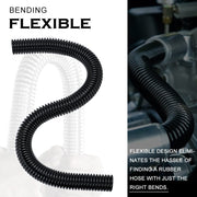 Universal 36-Inch Stainless Steel Radiator Flexible Coolant Water Hose Kit W Cap Clamp Black - view 5