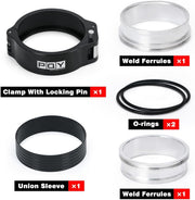 3-Inch Quick Release Pinless V Band Clamp with Flange Aluminum - view 4